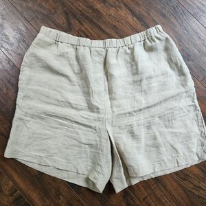J. Jill Linen Pull On High-rise Shorts